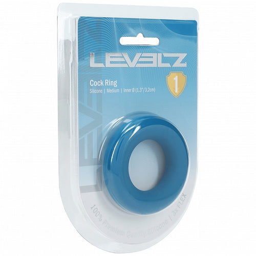 LEVELZ LIQUID SILICONE COCK RING M TEAL - SHTLVL010004TEA