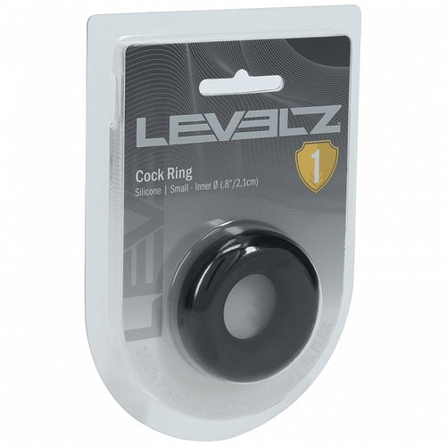 LEVELZ LIQUID SILICONE COCK RING S BLACK - SHTLVL010003BLK
