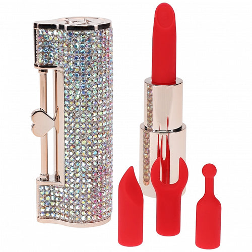 LOVELINE DIAMOND LIPSTICK VIBRATOR IRIDESCENT - SHTLOVU098IRI