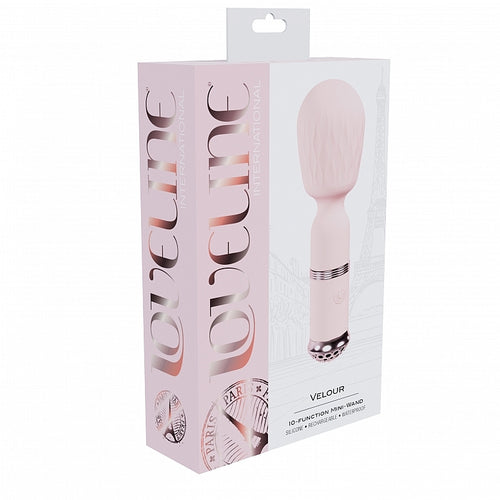 LOVELINE VELOUR MINI WAND PINK - SHTLOVU060PNK