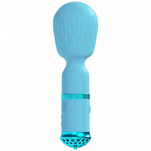 LOVELINE VELOUR MINI WAND BLUE - SHTLOVU060BLU