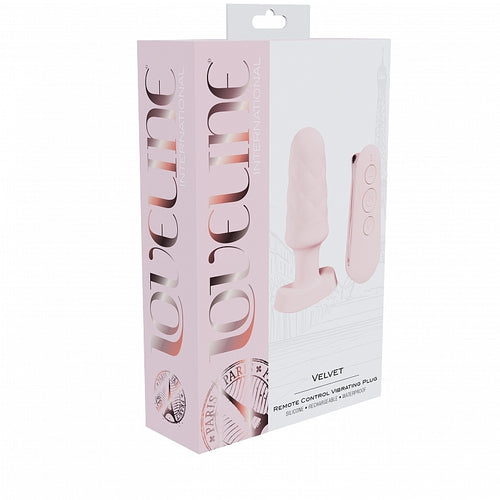 LOVELINE VELVET REMOTE CONTROL VIBRATING PINK - SHTLOVU056PNK