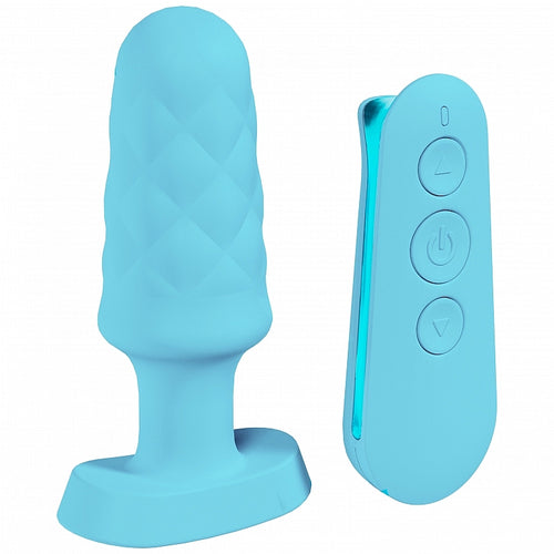 LOVELINE VELVET REMOTE CONTROL VIBRATING BLUE - SHTLOVU056BLU