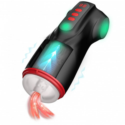 MASTURS RAVEN SHADOW SINNER MULTI FUNCTION MASTURBATOR - SHTMAS002BLK