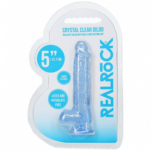 REALROCK REALISTIC W/BALLS 5 BLUE " - SHTREA208BLU