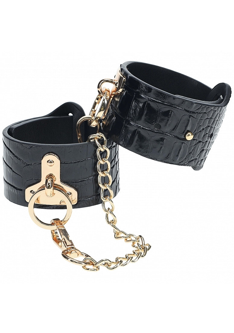 OUCH! ROME COLLECTION HANDCUFFS - SHTOU1007BLK