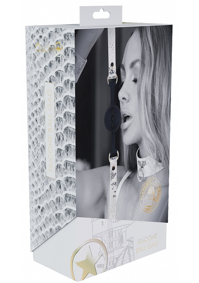 OUCH! FLORENCE COLLECTION SILICONE BALL - WHITE - SHTOU1003WHT