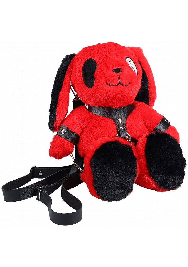 BUNNY BACKPACK CIRCLE EYE LARGE RED - SHTSLI279RED