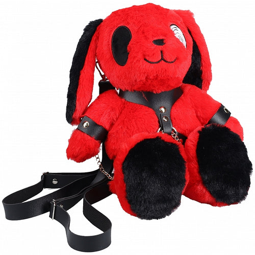 BUNNY BACKPACK CIRCLE EYE LARGE RED - SHTSLI279RED