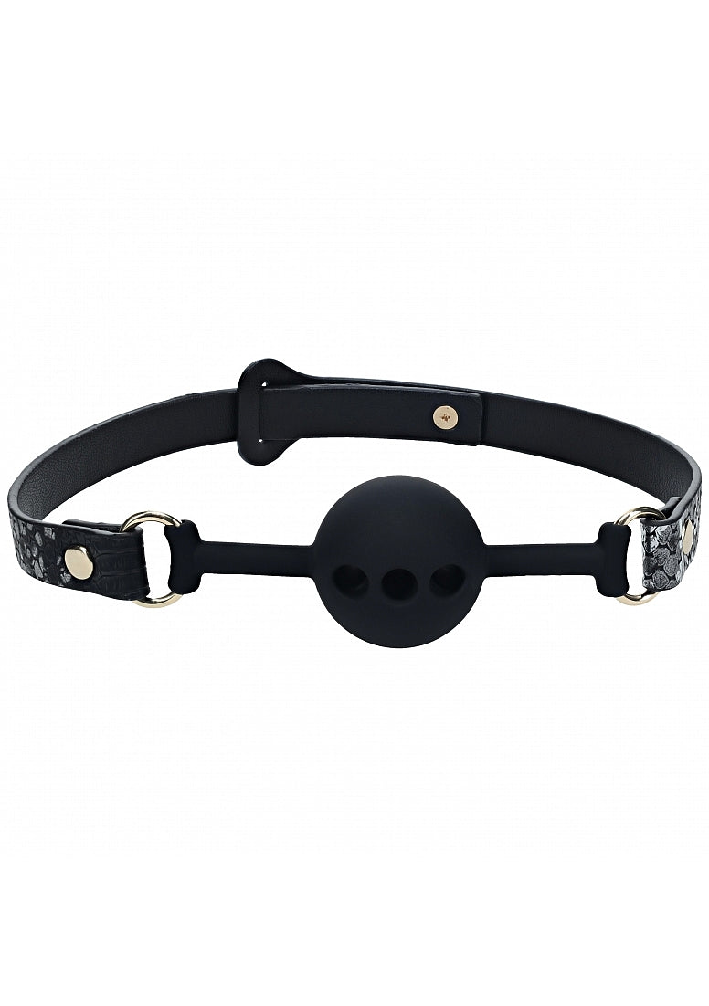 OUCH! FLORENCE COLLECTION SILICONE BALL - BLACK - SHTOU1003BLK