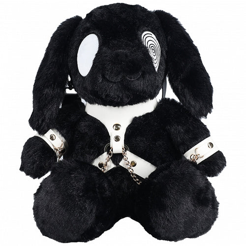 BUNNY BACKPACK CIRCLE EYE LARGE BLACK - SHTSLI279BLK