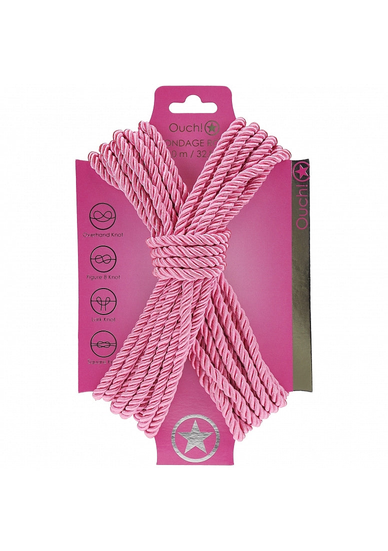 OUCH! BONDAGE ROPE 10 METERS PINK - SHTOU1058PNK