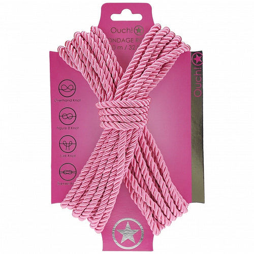 OUCH! BONDAGE ROPE 10 METERS PINK - SHTOU1058PNK