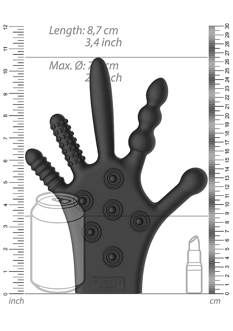 STIMULATION GLOVE BLACK - SHTFST011BLK
