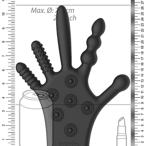 STIMULATION GLOVE BLACK - SHTFST011BLK