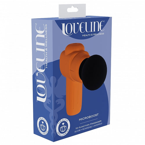 LOVELINE MICROBOOST MASSAGER SILICONE ORANGE - SHTLOVU087ORA