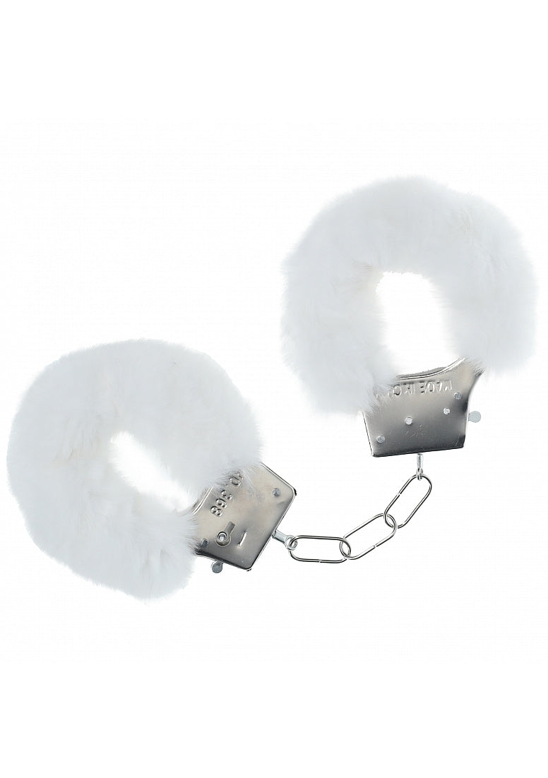 OUCH! CLASSIC FLUFFY HANDCUFFS WHITE - SHTOU1047WHT