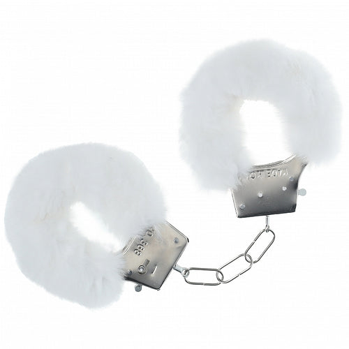 OUCH! CLASSIC FLUFFY HANDCUFFS WHITE - SHTOU1047WHT