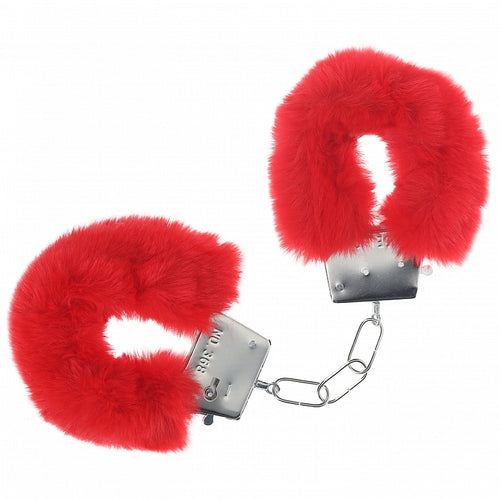 OUCH! CLASSIC FLUFFY HANDCUFFS RED - SHTOU1047RED