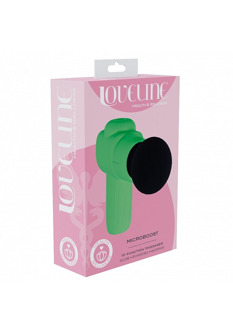 LOVELINE MICROBOOST MASSAGER SILICONE GREEN - SHTLOVU087GRN