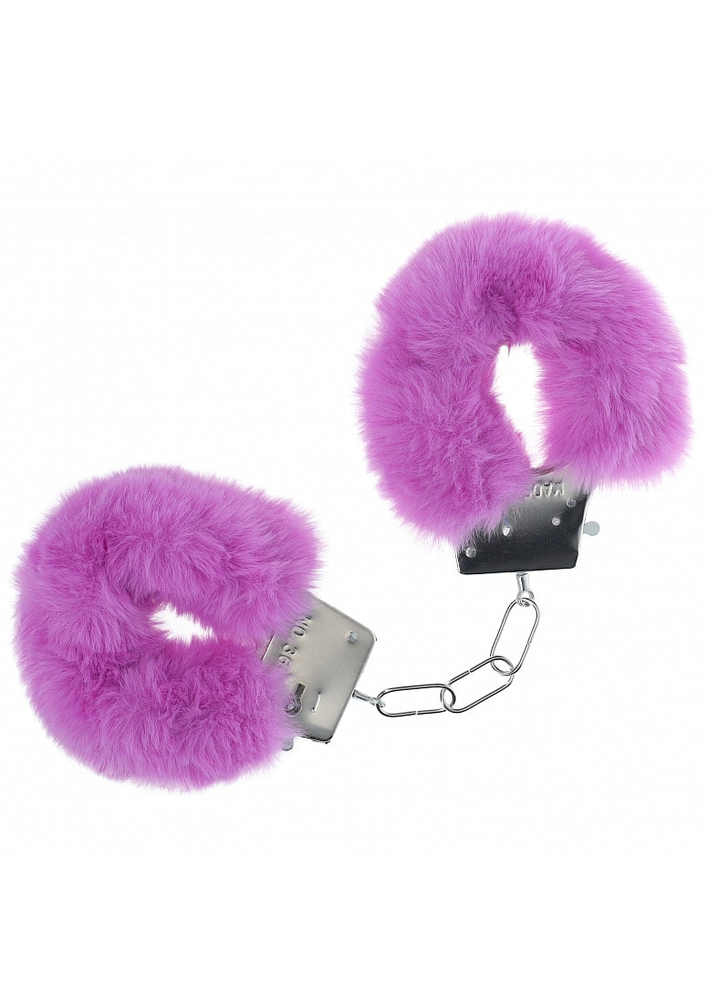 OUCH! CLASSIC FLUFFY HANDCUFFS PURPLE - SHTOU1047PUR
