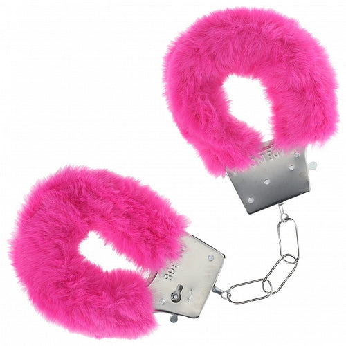 OUCH! CLASSIC FLUFFY HANDCUFFS PINK - SHTOU1047PNK