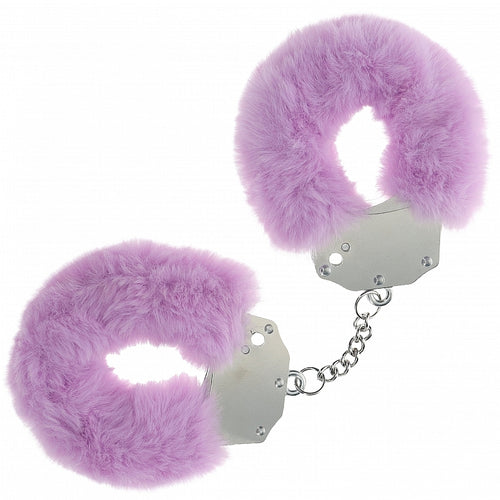 OUCH! HEAVY DUTY FLUFFY HANDCUFFS LAVENDER - SHTOU1046LAV