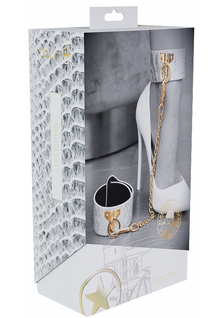 OUCH FLORENCE COLLECTION LEG CUFFS - SHTOU1000WHT