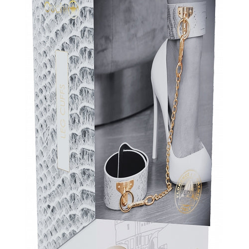 OUCH FLORENCE COLLECTION LEG CUFFS - SHTOU1000WHT