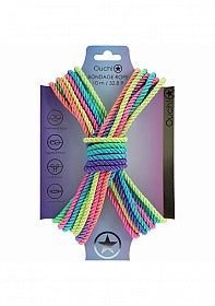 OUCH! BONDAGE ROPE 10 METERS MULTICOLOR 2 - SHTOU1058MUL2