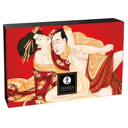 Shunga Kissable Massage Powder-Sparkling Strawberry Wine 2.65oz
