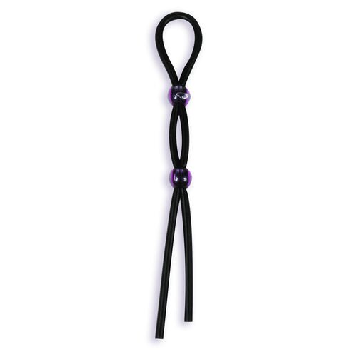 SILICONE COCK TIES BLACK