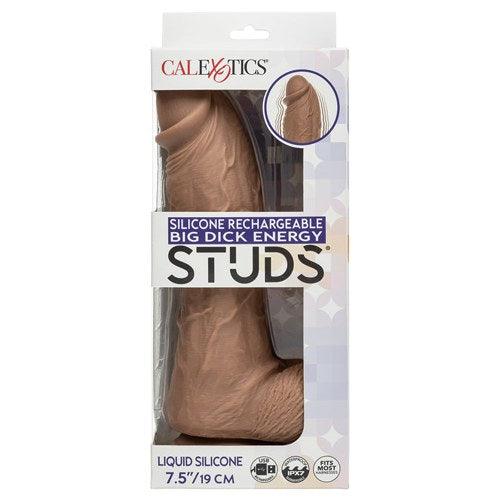 Silicone Rechargeable Big Dick Energy Studs-Brown