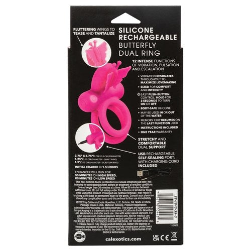 Silicone Rechargeable Butterfly Dual R...