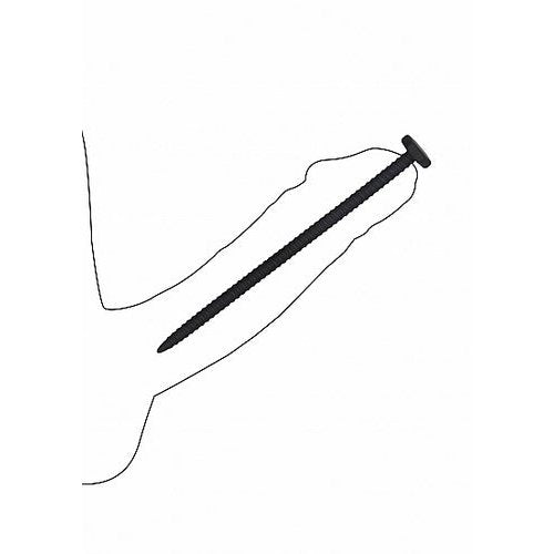 SILICONE SCREW PLUG SET URETHRAL SOUNDING BLACK - SHTOU433BLK