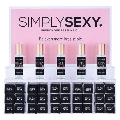 Simply Sexy Confessions Pheromone Oil Roll On Display With Testers (36 Pcs)