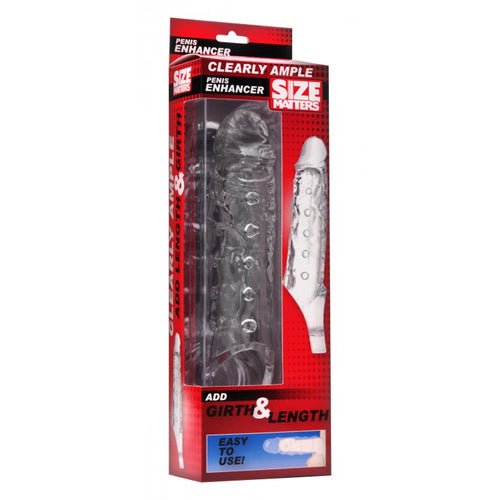 SIZE MATTERS CLEARLY AMPLE PENIS ENHANCER SHEATH - XRAD288
