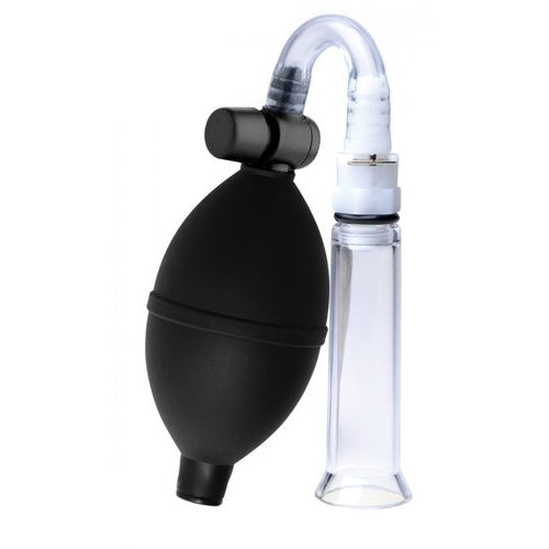 SIZE MATTERS CLITORAL PUMPING SYSTEM W/DETACHABLE ACRYLIC CYLINDER - XRAE749