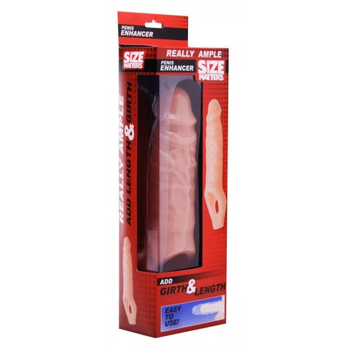 SIZE MATTERS REALLY AMPLE PENIS ENHANCER SHEATH FLESH - XRAD425