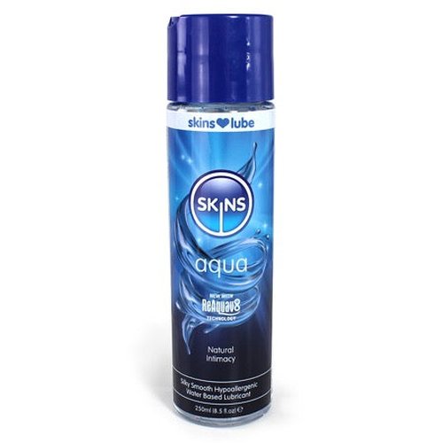 SKINS AQUA WATER BASED LUBRICANT 8 FL OZ - CRESKLUBAQ8