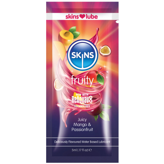 Skins Mango & Passionfruit Water Based Lubricant - 5ml Foil - SKLUBMP5ML
