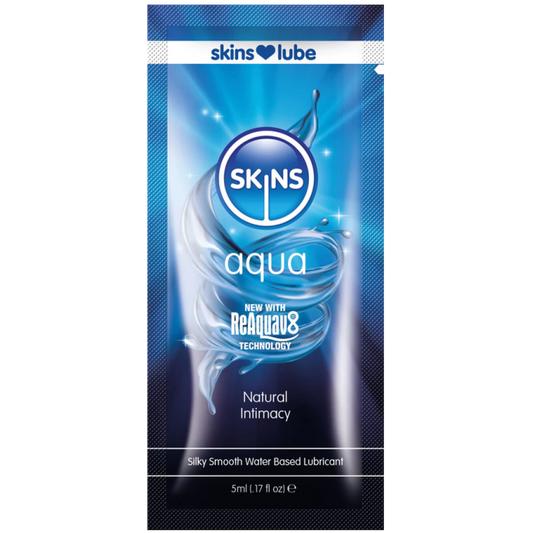 Skins Aqua Water Based Lubricant - 5ml Foil - SKLUBAQ5ML