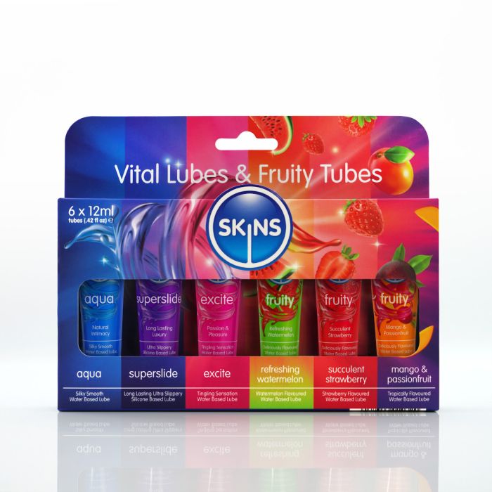 Skins 12ml Sampler Tubes - Vital & Fruity 6pk - SKLUBSPL6VF