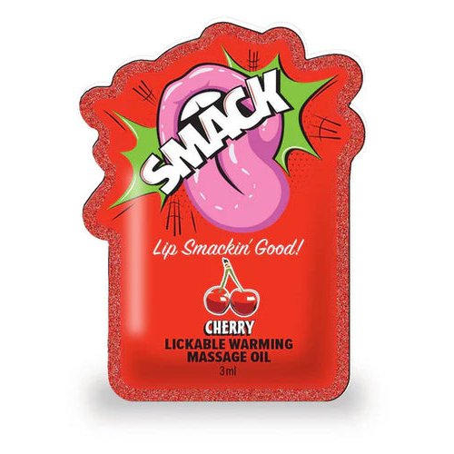 SMACK POUCH MASSAGE OIL CHERRY FILLED POUCH