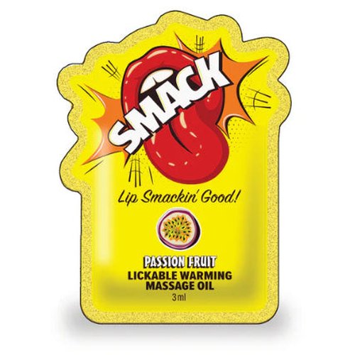 SMACK POUCH MASSAGE OIL PASSION FRUIT FILLED POUCH