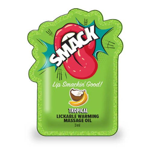 SMACK POUCH MASSAGE OIL TROPICAL FILLED POUCH