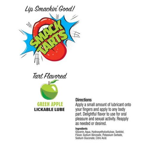 SMACK TARTS LICKABLE LUBE SOUR GREEN APPLE 2OZ