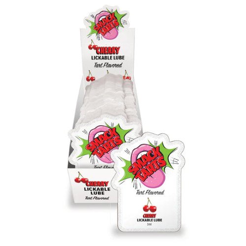 SMACK TARTS LICKABLE MASSAGE OIL 36 PC DISPLAY SOUR CHERRY