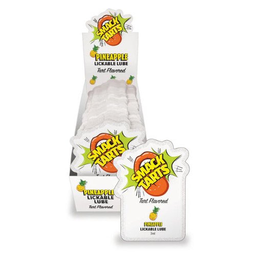 SMACK TARTS LICKABLE MASSAGE OIL 36 PC DISPLAY PINEAPPLE