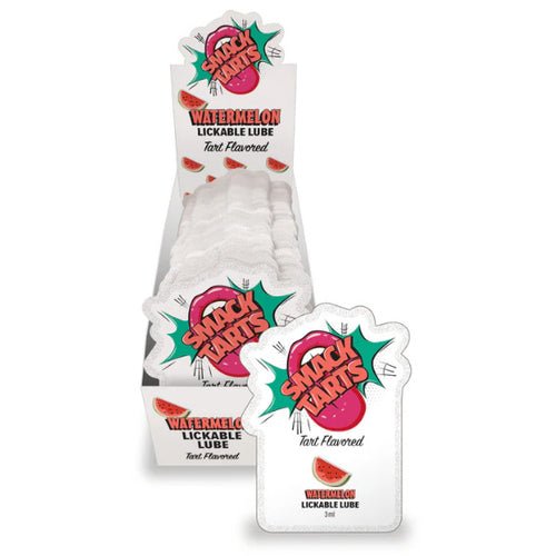 SMACK TARTS LICKABLE MASSAGE OIL 36 PC DISPLAY WATERMELON